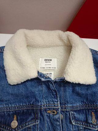 Chaqueta tejana borrego Bershka 