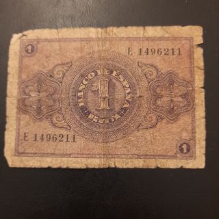 Billete 1 peseta 1937