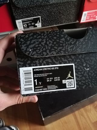 Nike jordan 3 talla 32
