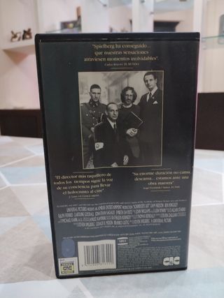 Película VHS La lista de Schindler