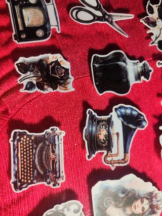 Pack 13 Stickers Pegatinas Rosa rosales bruja