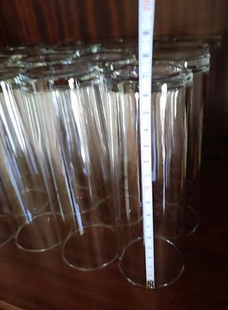VASOS DE TUBO DE CRISTAL