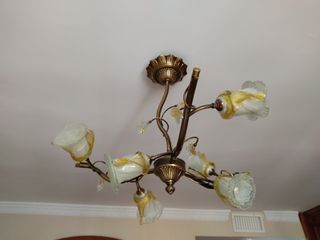 Juego de lámparas de bronce