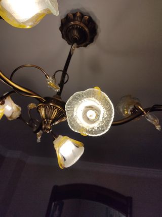 Juego de lámparas de bronce