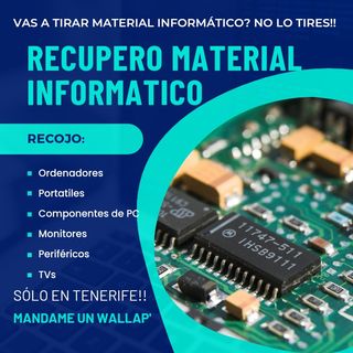 Recogida gratuita de equipos en TENERIFE. 