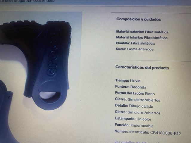 Botas descanso nieve niñ. 35 y 27 y botas de agua