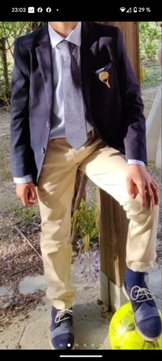 Traje comunión niño talla 10