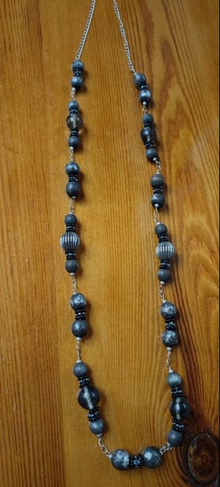 Collar y Pendientes, cadena de plata