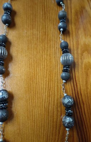 Collar y Pendientes, cadena de plata