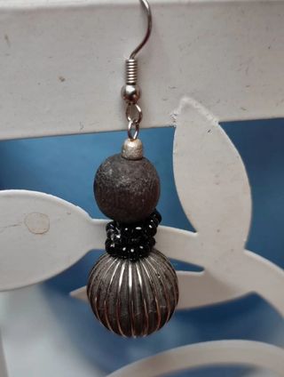 Collar y Pendientes, cadena de plata