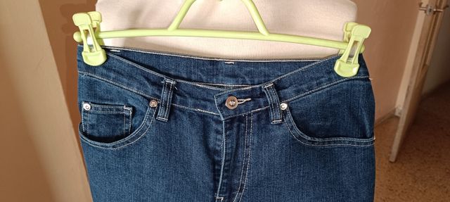 Vaqueros rectos, azul, talla 40