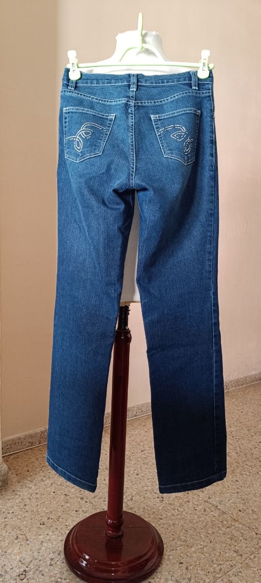 Vaqueros rectos, azul, talla 40