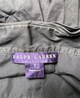 Ralph Lauren Black Silk Skirt S in Seta
