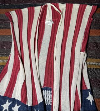 Ralph Lauren US flag Long Over ardigan XL