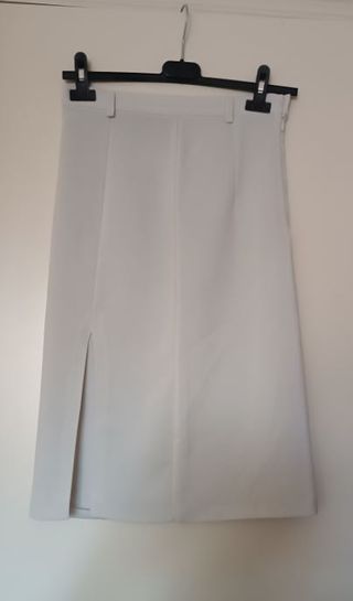 Gonna longuette vintage '90,color corda, tg. S-XS