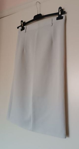 Gonna longuette vintage '90,color corda, tg. S-XS