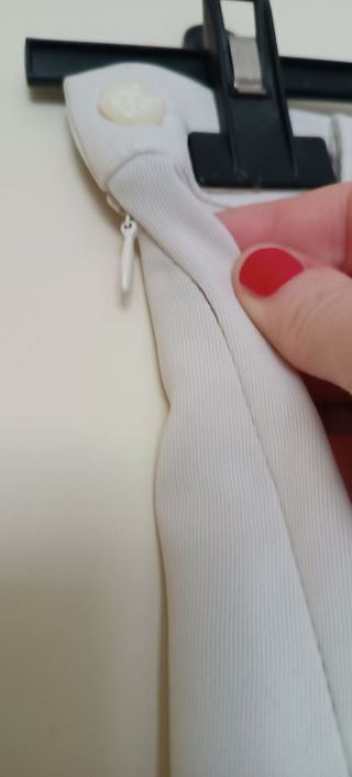 Gonna longuette vintage '90,color corda, tg. S-XS