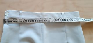 Gonna longuette vintage '90,color corda, tg. S-XS