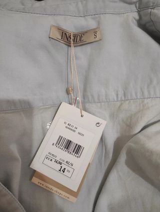 Camisa vaquera corta