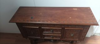MUEBLE RECIBIDOR ENTRADA CONSOLA ANTIGUO MADERA