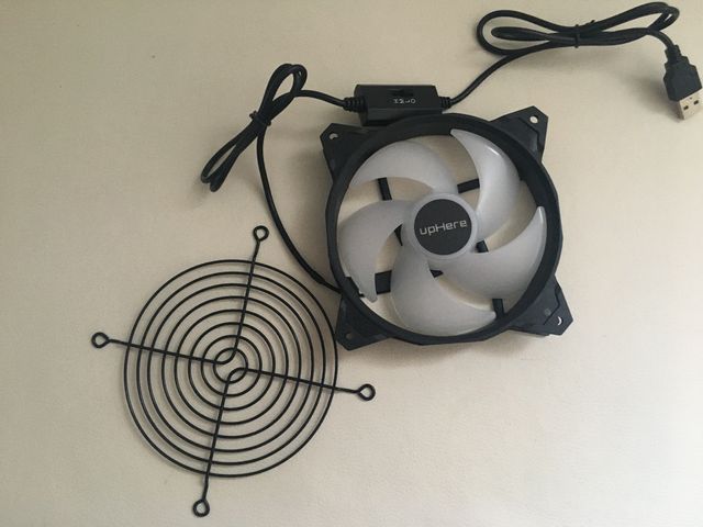 VENTOLA USB 120mm LED arcobaleno per pc