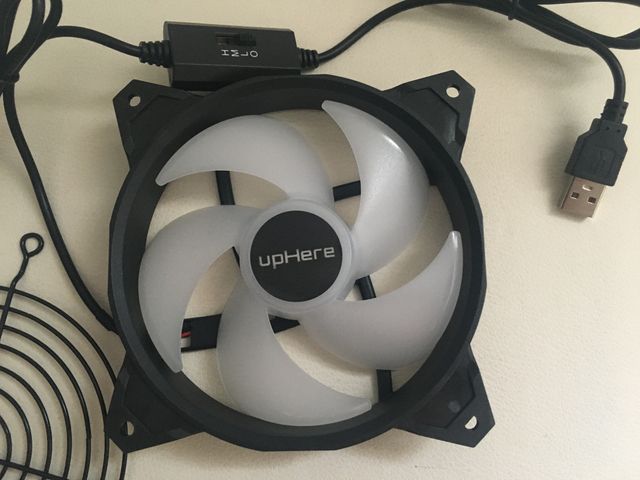 VENTOLA USB 120mm LED arcobaleno per pc