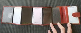 OFERTA! Tarjetero de piel/cuero 