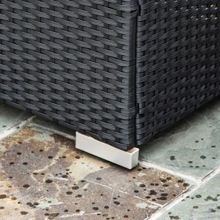 Set da Giardino 4 Pezzi in Rattan PE e Acciaio, c