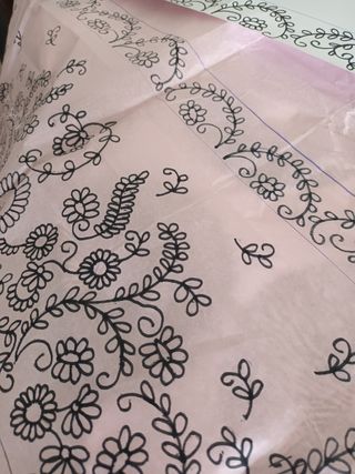 Dibujos para bordar manteletas fallera
