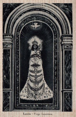 lotto 12 cartoline Madonna di Loreto seppiate