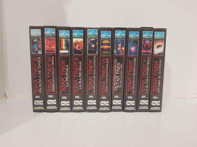coleccion de star trek en vhs