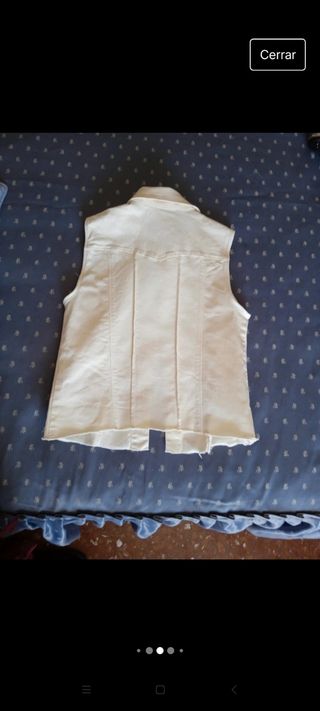 Chaleco niña vaquero ver medidas Zara Kids 162 cm.