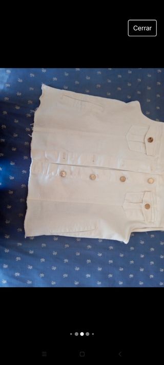 Chaleco niña vaquero ver medidas Zara Kids 162 cm.