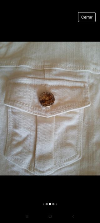 Chaleco niña vaquero ver medidas Zara Kids 162 cm.