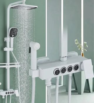 Grifo de ducha termostatico con conjunto completo.