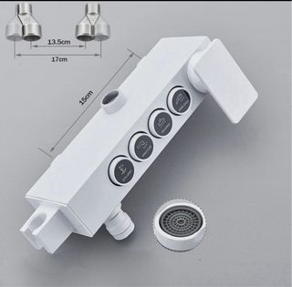 Grifo de ducha termostatico con conjunto completo.