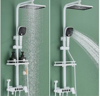 Grifo de ducha termostatico con conjunto completo.