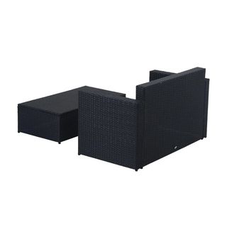 Set di mobili da giardino con poggiapiedi, sog
