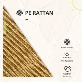 Set da giardino in 3 pezzi, 2 sedie con braccioli