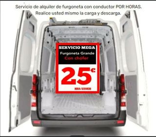 Alquiler Furgoneta con chofer y portes