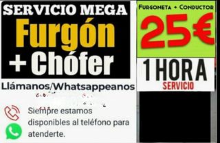 Alquiler Furgoneta con chofer y portes