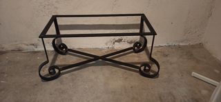 Mesa centro hierro forjado