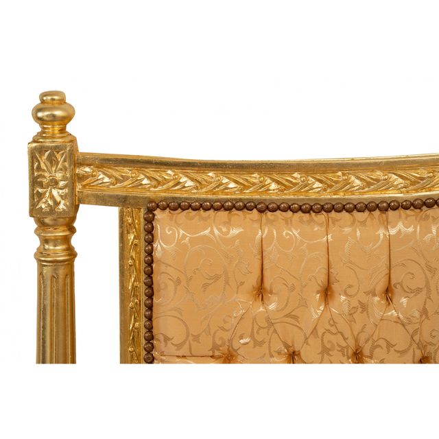 Maestosa Testata Letto in Faggio Dorato - Consegna