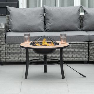 Braciere da giardino con copertura Spark,