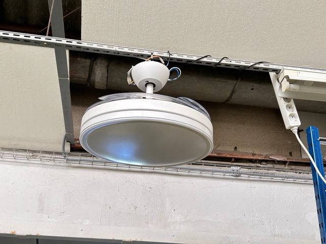 Ventilador techo con luz LED