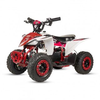 Quad eléctrico mini de 1000w niños blanco y rojo
