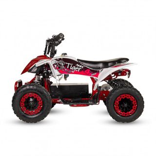 Quad eléctrico mini de 1000w niños blanco y rojo