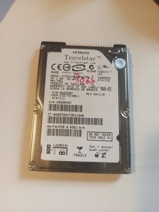 Disco de 2,5 de 60 GB.