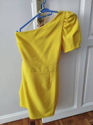 Vestido corto fiesta amarillo