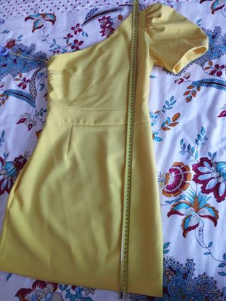Vestido corto fiesta amarillo